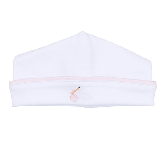 Vintage Stork Hat - Pink