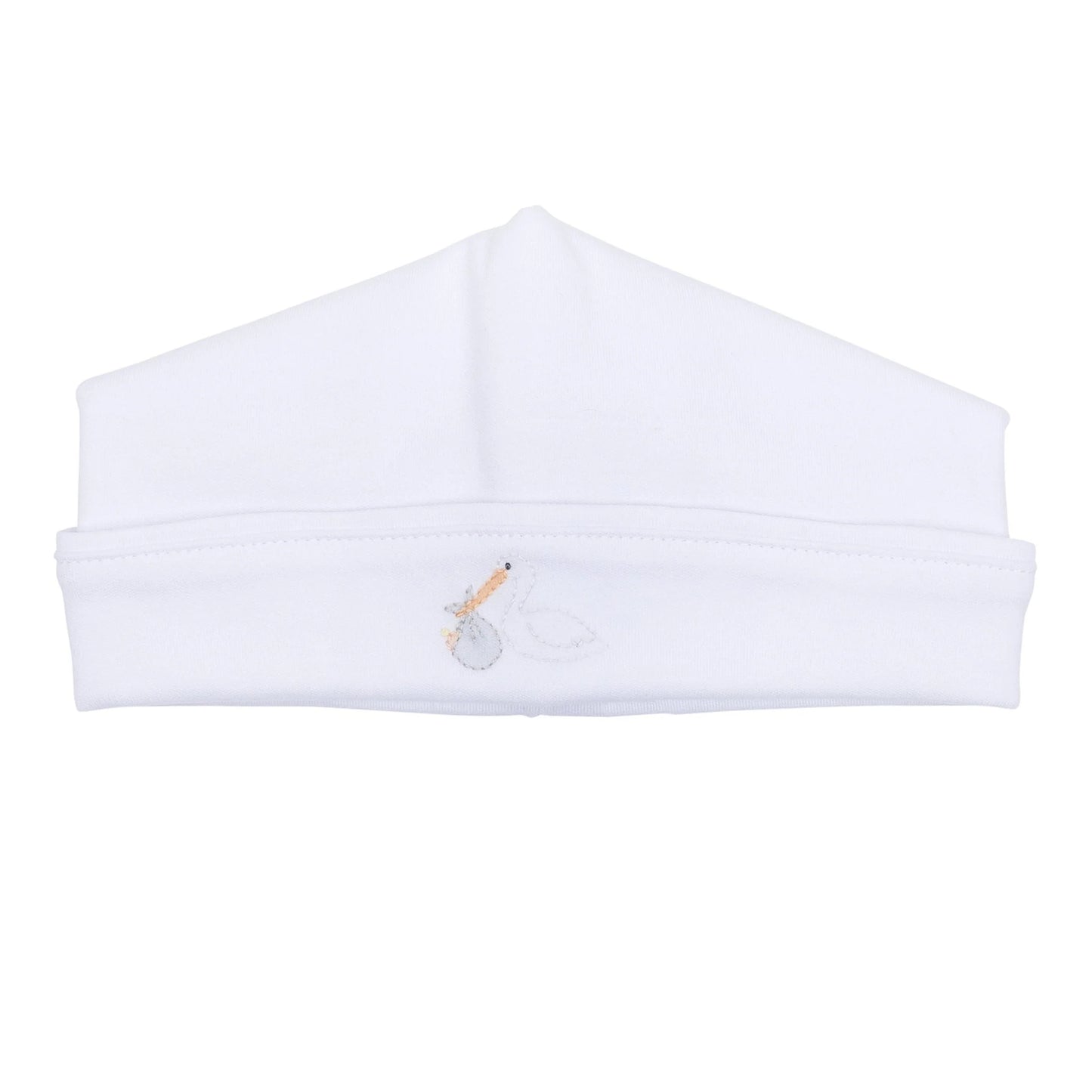 Vintage Stork Hat - White